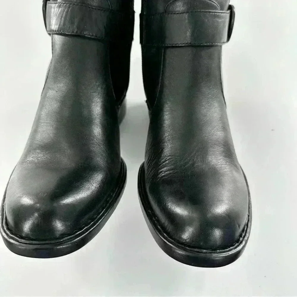 Born womens over the knee boots size 7.5 38.5 black leather Insulated